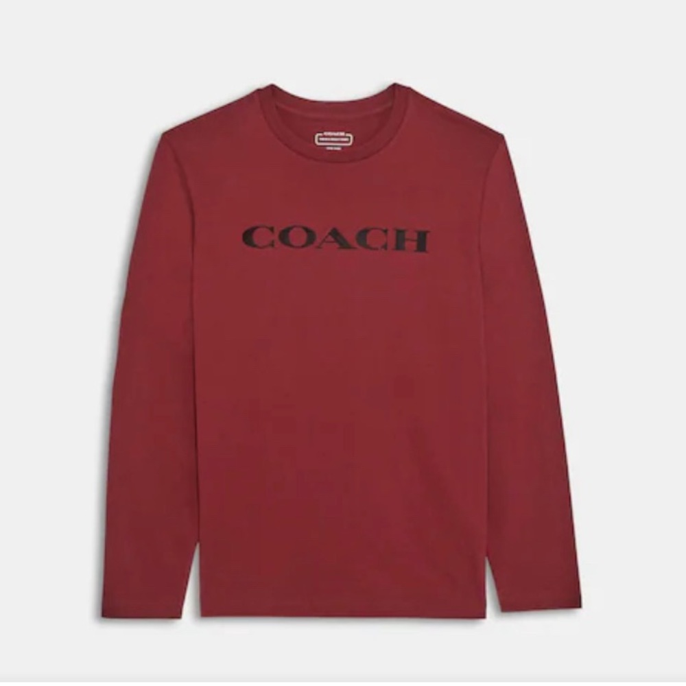 Coach organic cotton long sleeve T-shirt